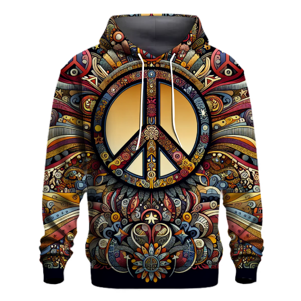 Hippie Peace Sign Hoodie