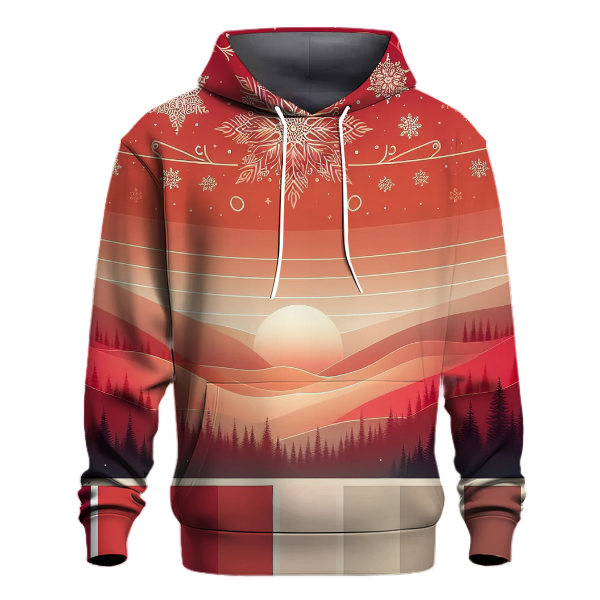 Mystical Winter Sunset Hoodie