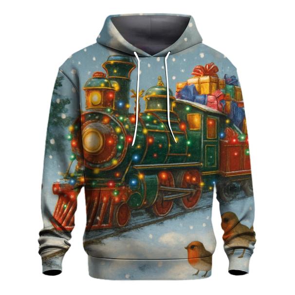 Joyous Christmas Train Hoodie