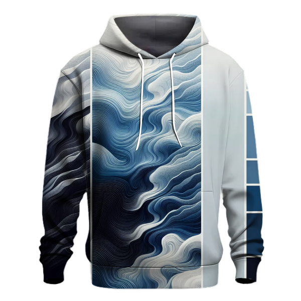 Icy Wave Crest Hoodie