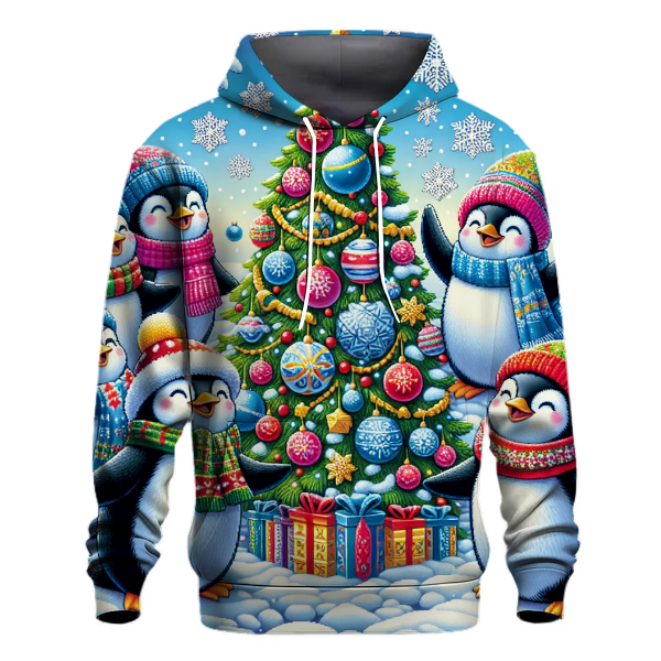 Cozy Penguin Christmas Hoodie