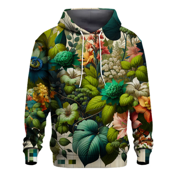 Bold Botanical Patterns Hoodie