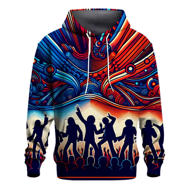 Midnight Groove Lines Hoodie