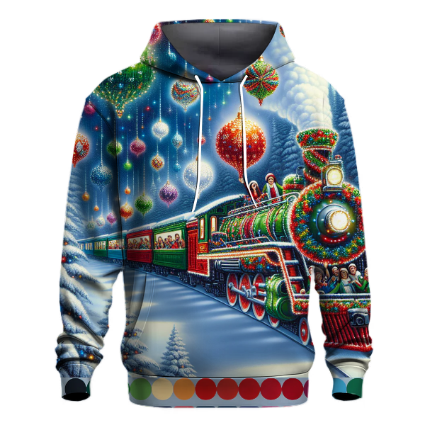 Cheerful Holiday Train Ride Hoodie