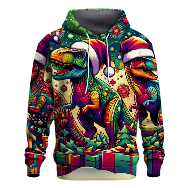 Holiday Dinosaur Party Hoodie