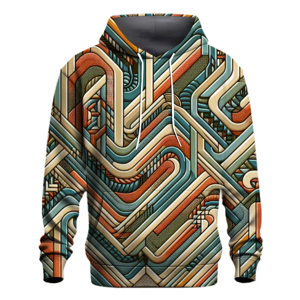 Retro Wave Geometric Hoodie