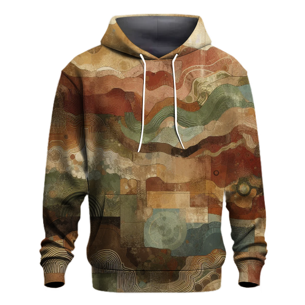 Earthy Muddy Trail Tie-Dye Hoodie