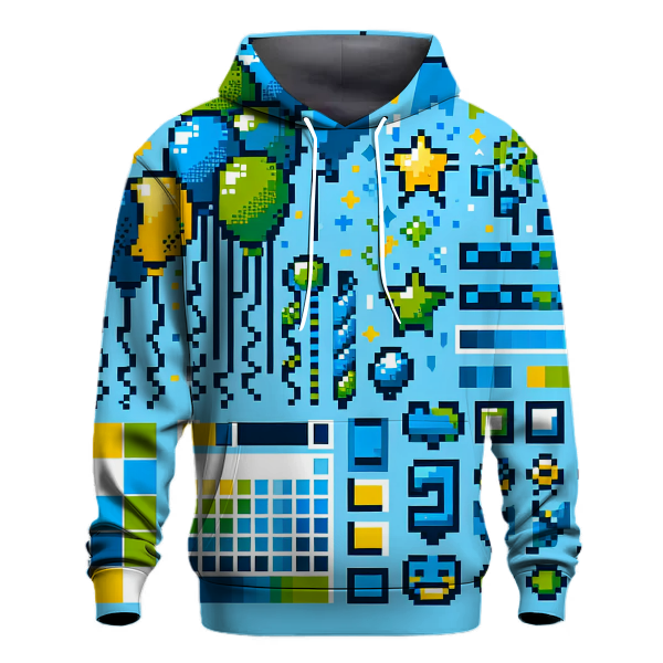 Pixel Party Time Hoodie