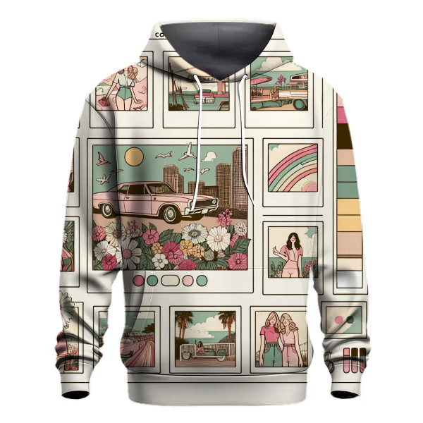 Retro Polaroid Frames Hoodie