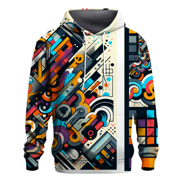 Modern Graffiti Canvas Hoodie