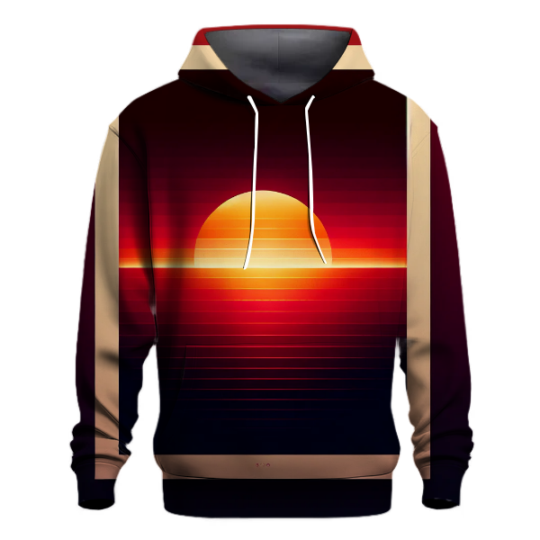 Crimson Sunset Gradient Hoodie