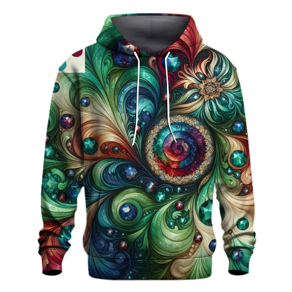 Royal Gemstone Tie-dye Hoodie