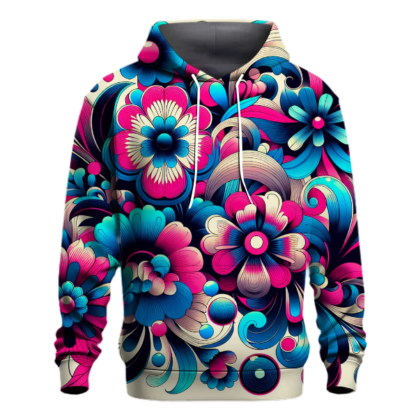 Electric Flower Symphony Hoodie