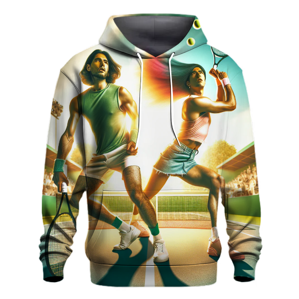 Tennis Serve and Rally Hoodie