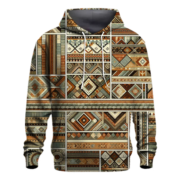 Vintage Boho Chic Patterns Hoodie