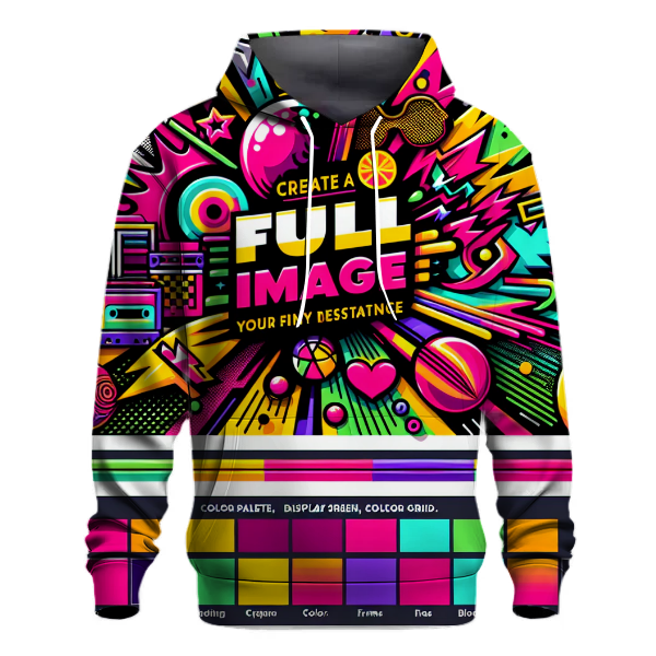 Funky Graphic Burst Hoodie