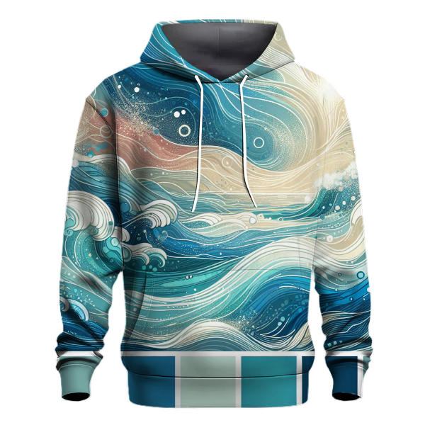Abstract Ocean Wave Hoodie