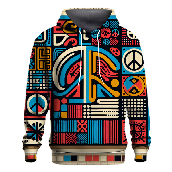 Pop Culture Patchwork Hoodie