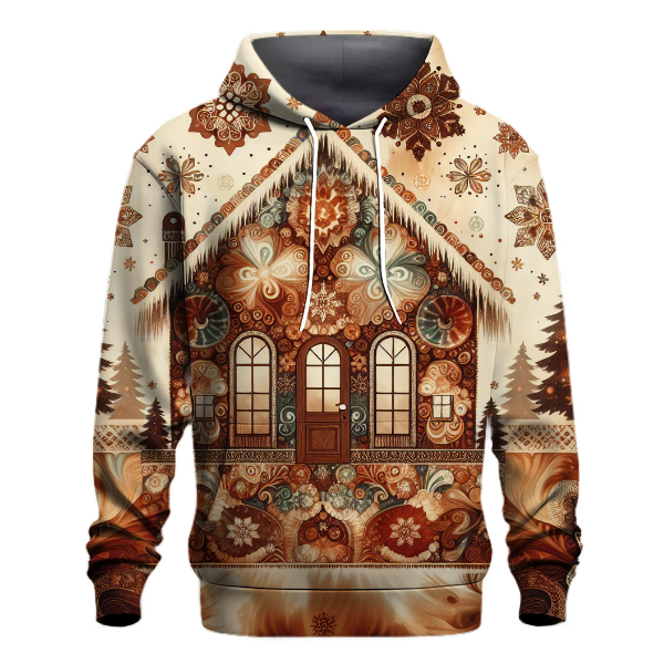 Gingerbread House Tie-Dye Hoodie