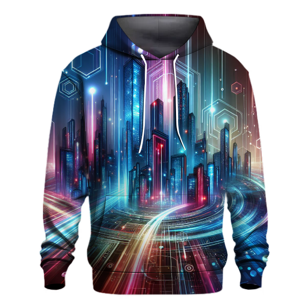 Futuristic Neon Dream Hoodie