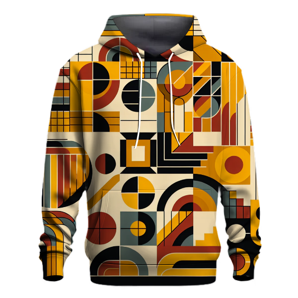Retro Geometric Shapes Hoodie