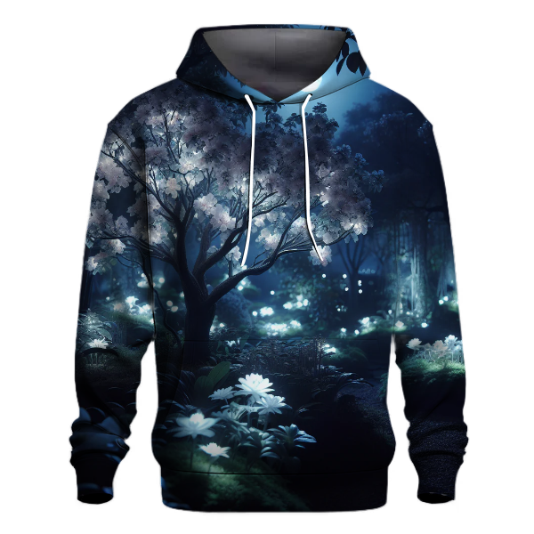 Mystic Floral Nightscape Hoodie