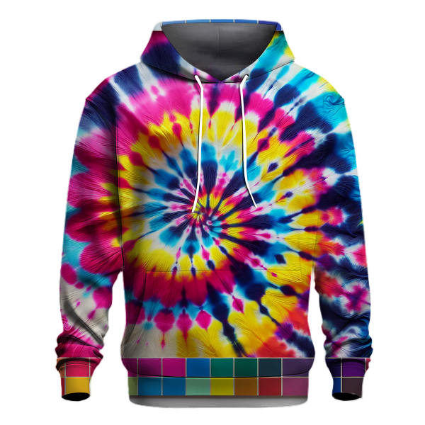 Electric Retro Tie-Dye Hoodie