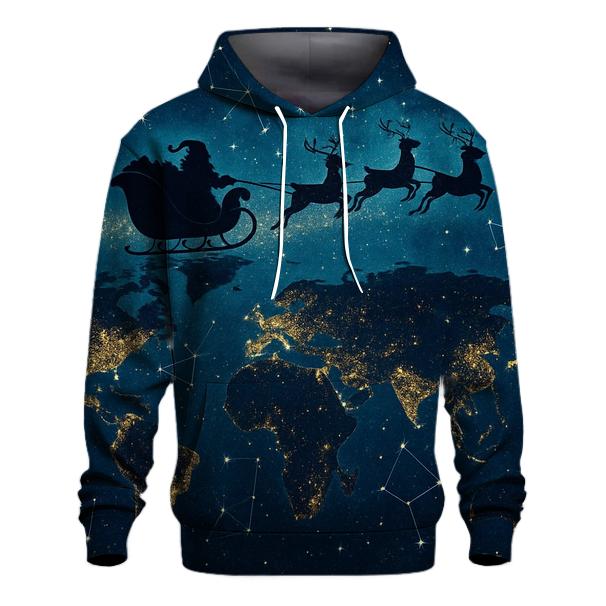 Reindeer Flight Path Hoodie