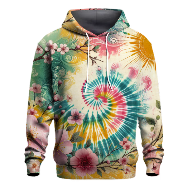 Spring Blooms Tie-dye Hoodie