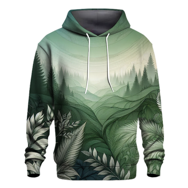Forest Whisper Ombre Hoodie
