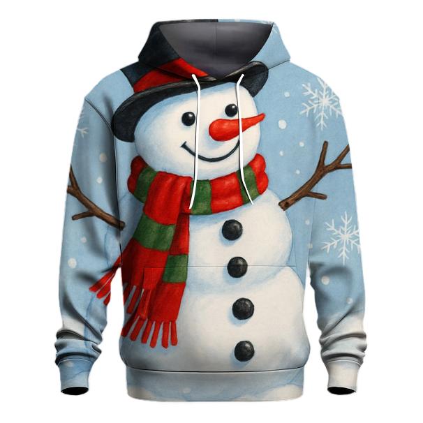 Frosty the Snowman with a Top Hat Hoodie