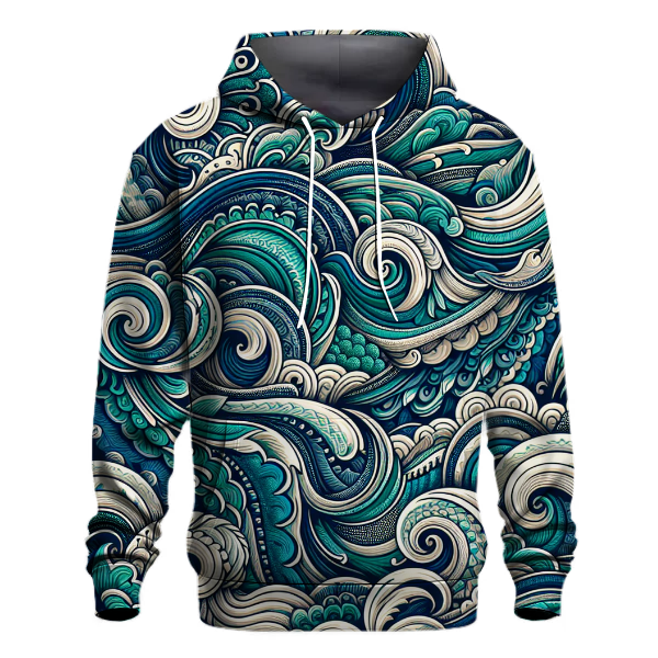 Prismatic Ocean Wave Tie-Dye Hoodie