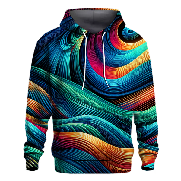 Electric Wave Fusion Hoodie