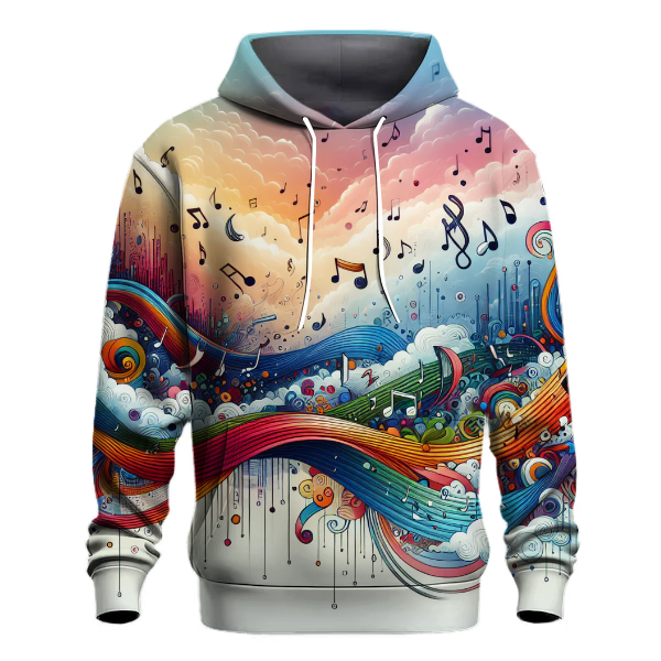 Radiant Music Waves Hoodie