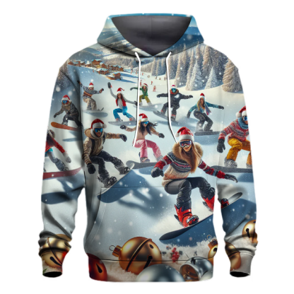 Jingle Bells Snowboarders Hoodie