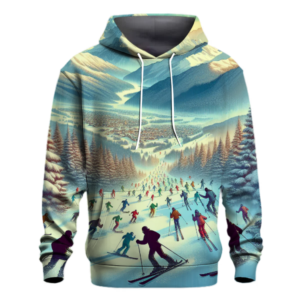 Skiing - Glide Through Winter Hoodie