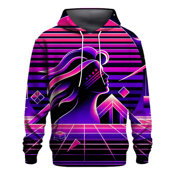 Futuristic Synthwave Vision Hoodie