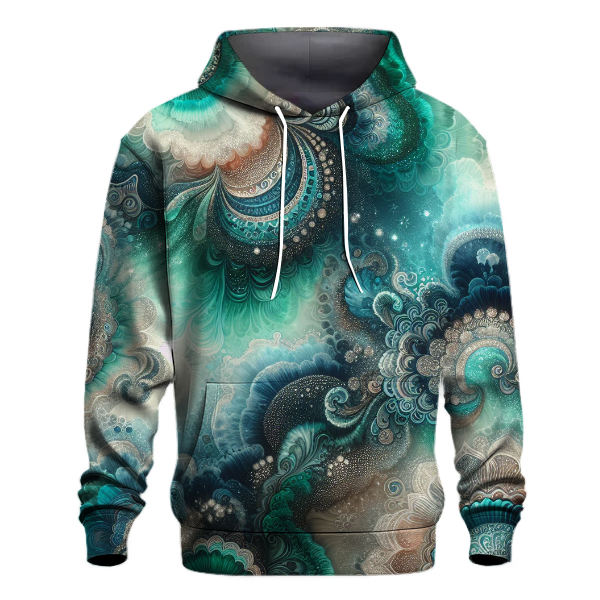 Iridescent Sea Tie-dye Design Hoodie