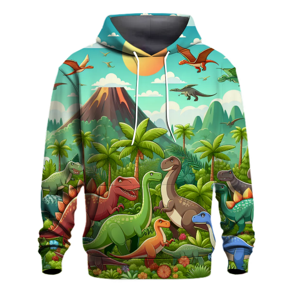 Playful Dino Delight Hoodie