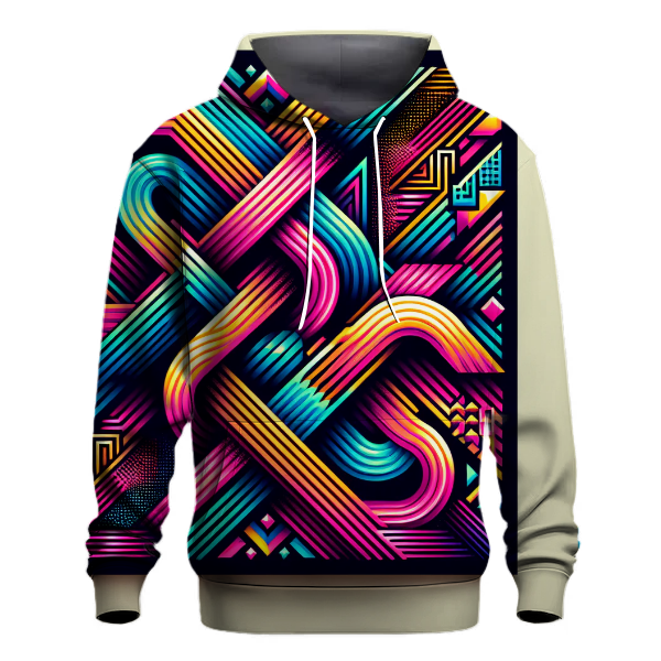 Neon Harmony Design Hoodie