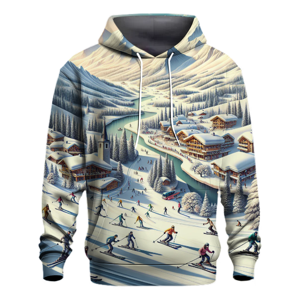 Skiing Winter Adventure Hoodie