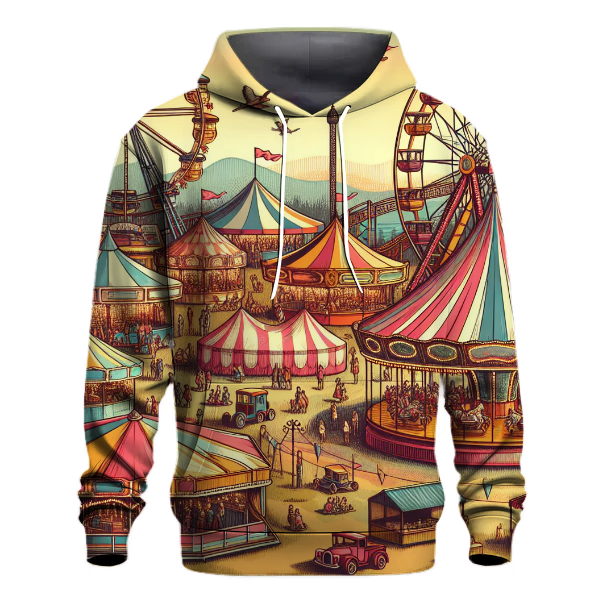 Retro Carnival Spectacle Hoodie