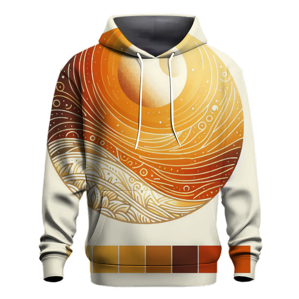 Harvest Moon Gradient Design Hoodie