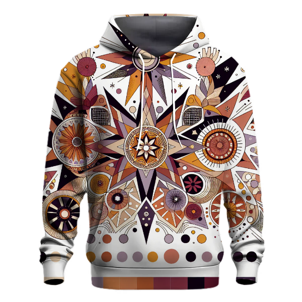 Nostalgic Starburst Patterns Hoodie