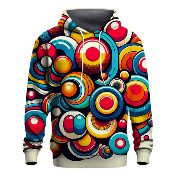 Groovy Retro Circles Hoodie