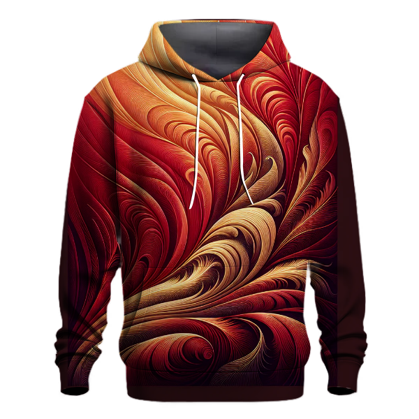 Crimson Sunset Fade Hoodie