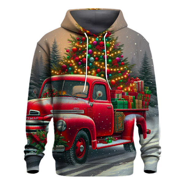 Merry Little Christmas Truck Hoodie