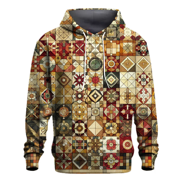 Floral Patchwork Quilt Hoodie