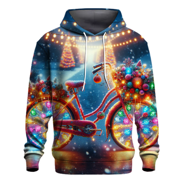Christmas Lights Bicycle Hoodie