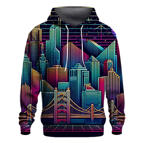 Neon Skyline Nostalgia Hoodie